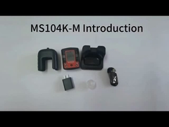 MS104K-M 4 در 1 تحلیلگر گاز قابل حمل O2 H2S CO گاز قابل احتراق/LEL Multi Gas Detector